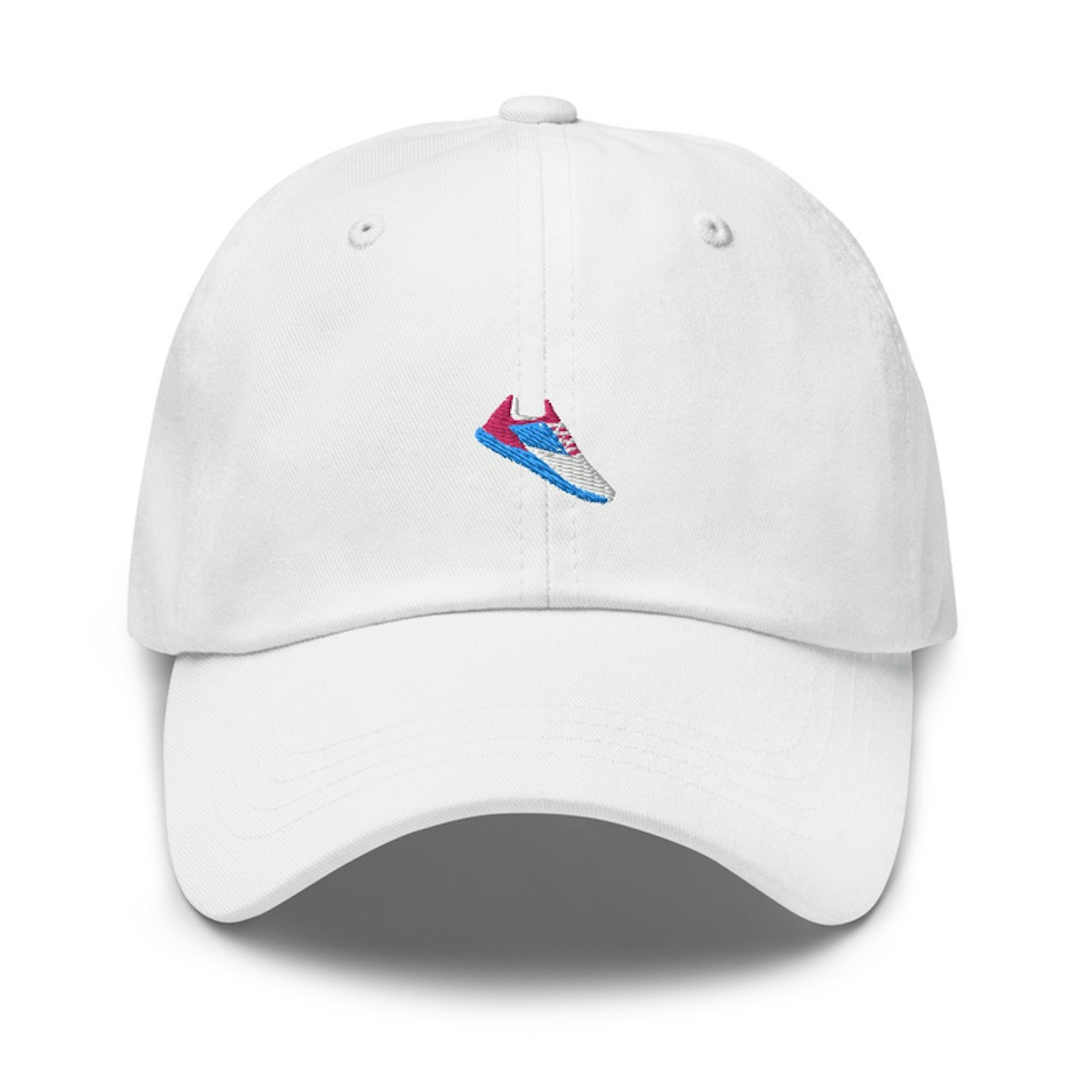 Embroidered White Sneaker Hat
