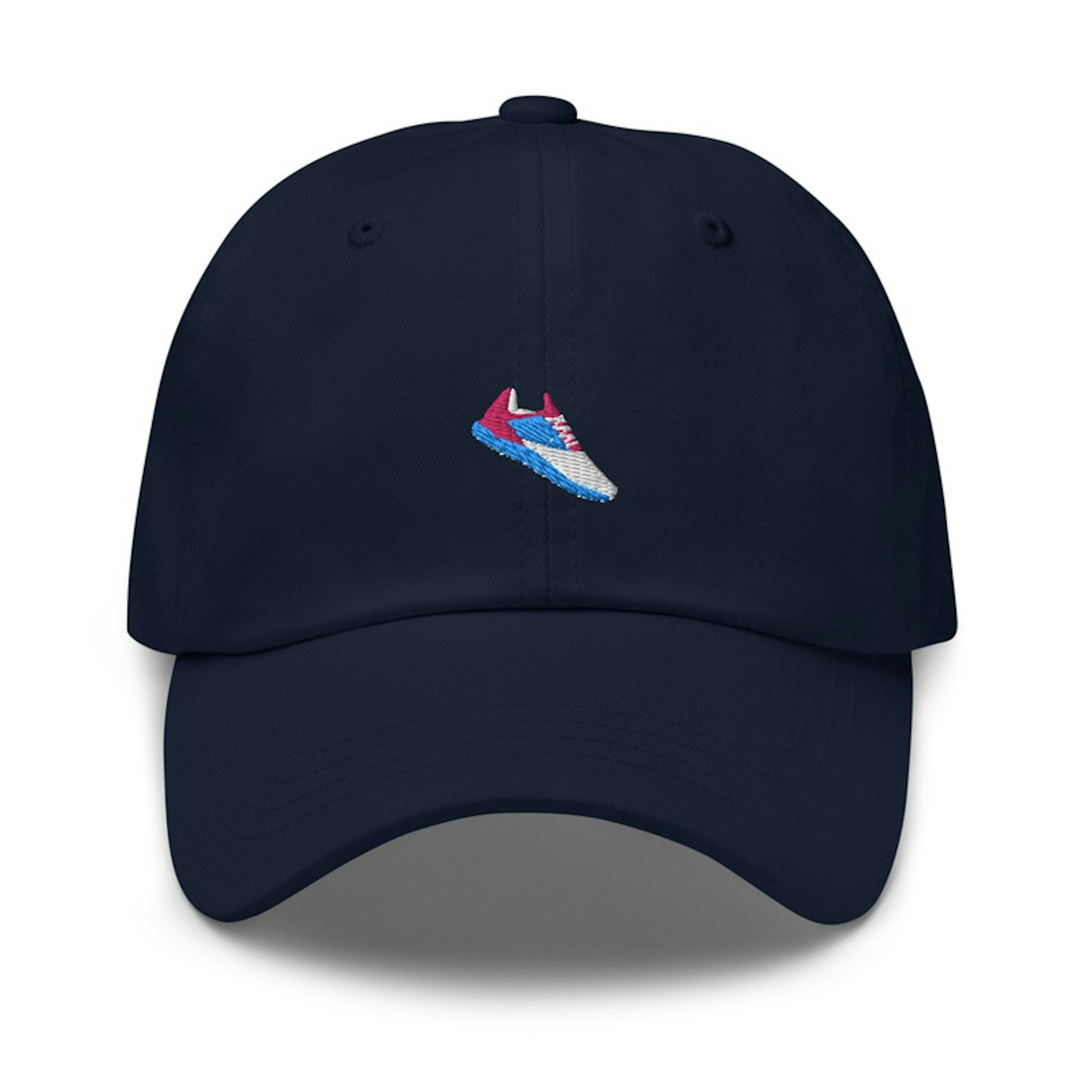 Embroidered Navy Sneaker Hat